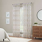 Alternate image 1 for Waverly&reg; Velero Sheer 95-Inch Pinch Pleated Window Curtain Panel in White (Single)