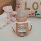 Alternate image 3 for BEABA&reg; 7 oz. 2-in-1 Glass Training Cup in Rose