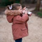 Alternate image 9 for BEABA&reg; 11.8 oz. Stainless Steel Kids Water Bottle in Rose