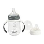 Alternate image 2 for BEABA&reg; 7 oz. 2-in-1 Bottle to Sippy Learning Cup in Charcoal