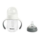 Alternate image 0 for BEABA&reg; 7 oz. 2-in-1 Bottle to Sippy Learning Cup in Charcoal