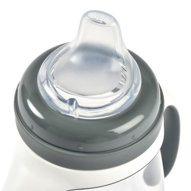 BEABA&reg; 7 oz. 2-in-1 Bottle to Sippy Learning Cup in Charcoal. View a larger version of this product image.