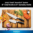 Alternate image 1 for Ninja&trade; Foodi&trade; NeverDull&trade; System Premium 2-Piece Chef and Santoku Knife Set