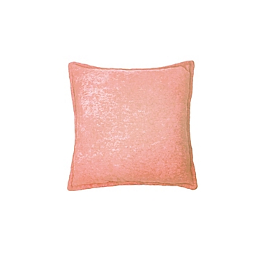 Simply Essential&trade; Heathered 18-Inch Square Throw Pillows in Coral (Set of 2). View a larger version of this product image.