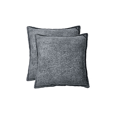 Simply Essential&trade; Heathered 18-Inch Square Throw Pillows (Set of 2). View a larger version of this product image.