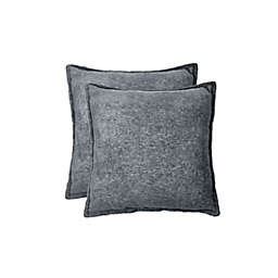 Simply Essential™ Heathered 18-Inch Square Throw Pillows in Grey (Set of 2)