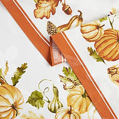 Harvest Pumpkin Border 60-Inch x 102-Inch Tablecloth. View a larger version of this product image.