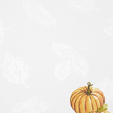 Harvest Pumpkin Border Hand-Painted Napkins (Set of 4). View a larger version of this product image.