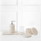 Alternate image 1 for The Threadery&trade; Gate Marble Cotton Bath Jar in Cream