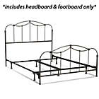 Alternate image 3 for eLuxurySupply&trade; Affinity Queen Headboard and Footboard Set in Black/Taupe
