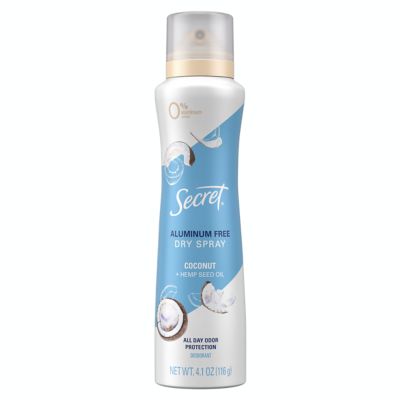 Secret&reg; 4.1 oz. Dry Spray Antiperspirant Deodorant in Coconut and Hemp Seed