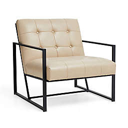 Glitzhome® Accent Arm Chair with Metal Frame