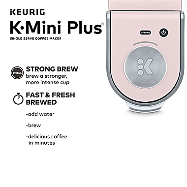 Keurig&reg; K-Mini Plus&reg; K-Cup&reg; Pod Single Serve Coffee Maker in Dusty Rose. View a larger version of this product image.