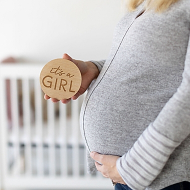 Pearhead&reg; Wooden Pregnancy Milestone Photo Cards. View a larger version of this product image.