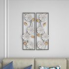 Alternate image 9 for Ridge Road Decor 2-Piece Metal Contemporary Wall Decor Set in White