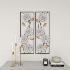 Alternate image 11 for Ridge Road Decor 2-Piece Metal Contemporary Wall Decor Set in White