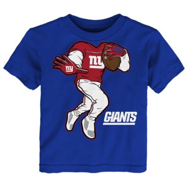 NFL Size 3T New York Giants Stiff Arm Short Sleeve Cotton Tee. View a larger version of this product image.