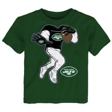 NFL Size 2T New York Jets Stiff Arm Short Sleeve Cotton Tee. View a larger version of this product image.