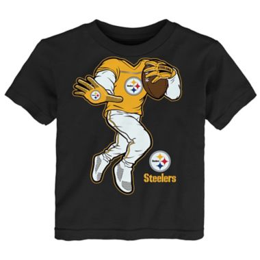 NFL Pittsburgh Steelers Size 2T Stiff Arm Short Sleeve Cotton Tee. View a larger version of this product image.