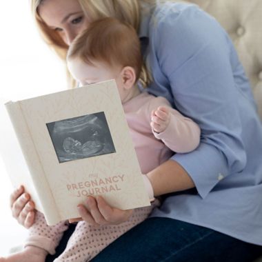 Pearhead&reg; Pregnancy Journal in Blush Pink. View a larger version of this product image.