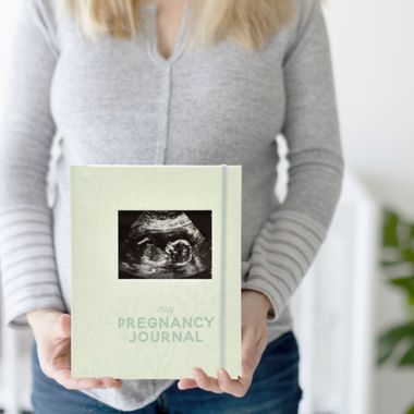 Pearhead&reg; Pregnancy Journal in Sage Green. View a larger version of this product image.