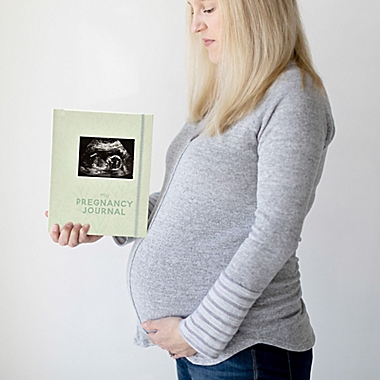 Pearhead&reg; Pregnancy Journal in Sage Green. View a larger version of this product image.