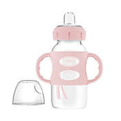 Dr. Brown&#39;s&reg; 9 oz. Wide-Neck Sippy Spout Bottle with Handles in Pink