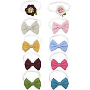 Tiny Treasures 10-Pack Flower and Bow Headbands