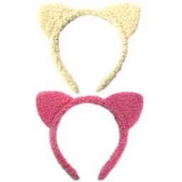 Tiny Treasures 2-Piece Sherpa Cat Ear Headbands