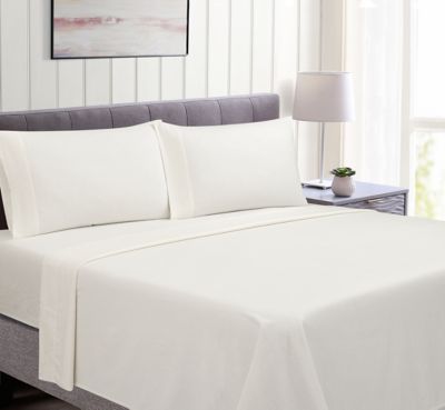 Bee &amp; Willow&trade; Cotton Flannel Standard/Queen Pillowcases in Coconut Milk (Set of 2)