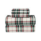 Alternate image 1 for Bee &amp; Willow&trade; 83-Thread-Count Flannel Queen Sheet Set in Festive Plaid