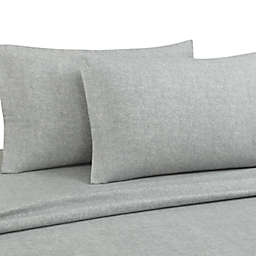Bee & Willow™ Cotton Flannel King Pillowcases in Heather Grey (Set of 2)
