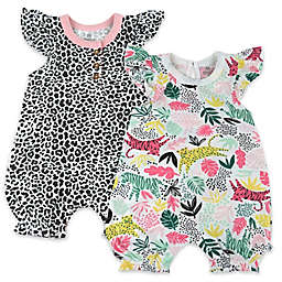 The Honest Company® Preemie 2-Pack Organic Cotton Wild Thang Bubble Rompers