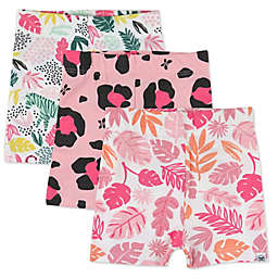 The Honest Company® 3-Pack Jumbo Leopard Organic Cotton Biker Shorts in Pink/Multi