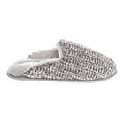 Alternate image 2 for Nestwell&trade; Women&#39;s Small Chenille Knit Memory Foam Slippers in Grey