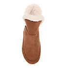Alternate image 1 for Nestwell&trade; Women&#39;s Medium Faux Suede Fur Memory Foam Slippers in Tan