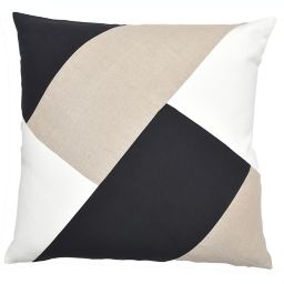 Everhome™ Bold Blocked Square Throw Pillow in Tuxedo