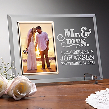 The Happy Couple Personalized Reflections Frame. View a larger version of this product image.