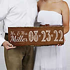 Alternate image 0 for Our Wedding Date 23-Inch x 10-Inch Personalized Basswood Plank Sign