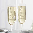 Alternate image 1 for Luigi Bormioli Sublime SON.hyx&reg; Wedding Personalized Modern Champagne Flutes (Set of 2)