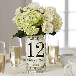 Wedding Table Number Wine Bottle Label