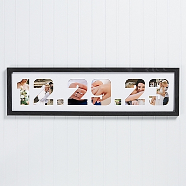 Wedding Date Photo Collage Picture Frame. View a larger version of this product image.