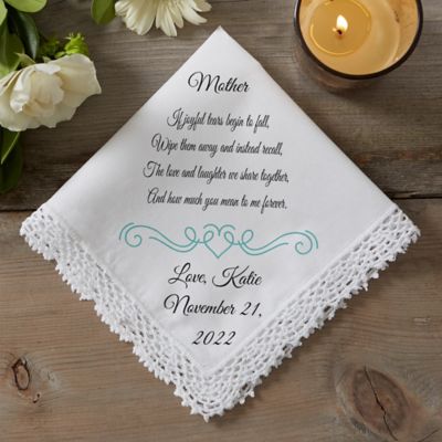 Joyful Tears Wedding Handkerchief