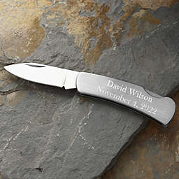 Silver Lock-Back Pocket Knife