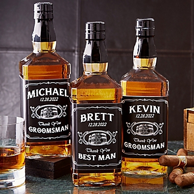 Groomsmen Whiskey Bottle Label. View a larger version of this product image.