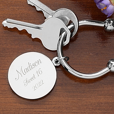 Town &amp; Country Silver-Plated Keyring. View a larger version of this product image.