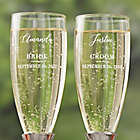 Alternate image 2 for Connected Hearts Wedding Flutes (Set of 2)
