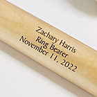 Alternate image 1 for Personalized Ring Bearer Mini Baseball Bat
