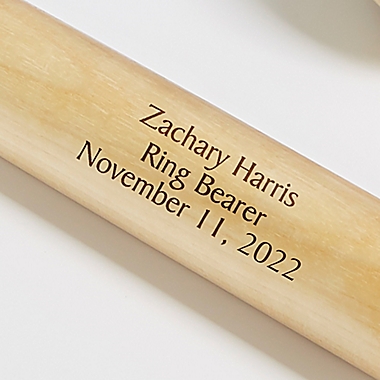 Personalized Ring Bearer Mini Baseball Bat. View a larger version of this product image.