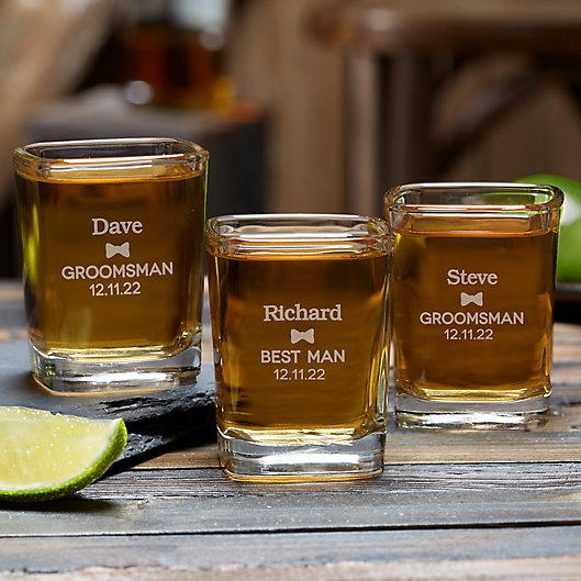 Alternate image 1 for Groomsman Personalized Shot Glass